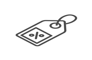 prosfores Shopping tag line and solid icon, market concept, Special offer sign on white background, Percent discount tag icon in outline style for mobile concept and web design. Vector graphics